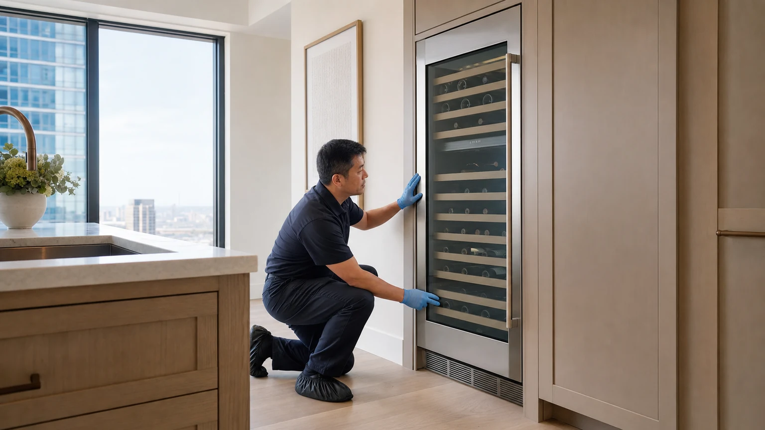 Wine cooler diagnostic visit in Long Island City